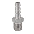 thumbnail image 1 of 1/4''x8mm Conectores Cola de Manguera Tubería Rosca de material acero Inoxidable Gloria Conector de la cola, 1 of 9