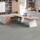 thumbnail image 5 of L Shaped Executive Boss Office Desk Reception Corner Home Storage Computer Desks Filing Cabinets Mesa Escritorio Home Furniture My Lux Decor Round, 5 of 30