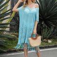 thumbnail image 4 of Vestido de tirantes de camisola sólida sin mangas con estilo de verano para mujer con cuello redondo OAVQHLG3B Store lin121212, 4 of 5