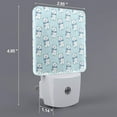 thumbnail image 2 of Rocae blue Scarf Bear for 0.5W Plug in Night Light, Dusk to Dawn, Bright Nightlight Auto-On/Off-US, 2 of 7