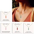 thumbnail image 3 of Natural Quartz Stone Pendant Necklace Lucky Jewelry Gift For Women Girls, 3 of 5