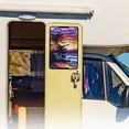 thumbnail image 3 of XYZCANDO Tropical Palm Tree Sunset RV Door Window Shade Foldable RV Window Covers for Inside Camper RV Window Cover Easy to Install 26'' X 17'' RV Sun Shade Hawaiian Camper Accessories Purple, 3 of 7