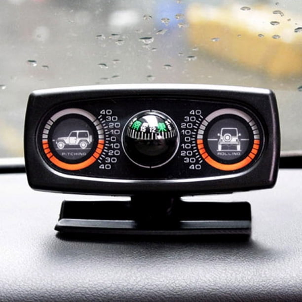 Brújula para coche tres en uno, inclinómetro y equilibrador de gradientes