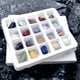 thumbnail image 2 of 20x Colección de rocas y minerales Espécimen de mineral de cristal de educación científica Material didáctico Caja Rocas y minerales, 2 of 9
