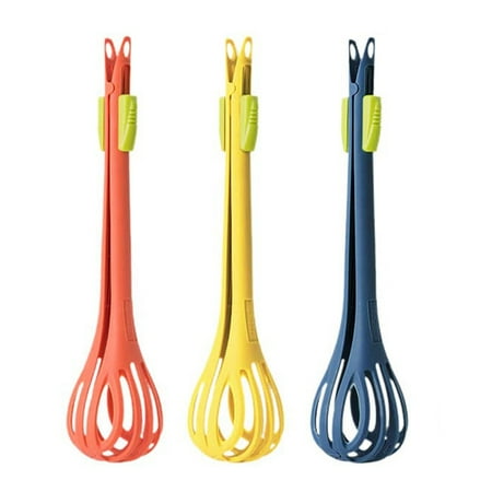

Ktyne 2 In 1 Food Clip & Eggs Whisk 3 Pcs Bread Clip Manual Whisk Handheld Plastic Bread Clip Multifunctional Kitchen Tool For Mixer Eggs Pasta Food