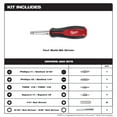 thumbnail image 4 of Milwaukee 11-in-1 Multi-Tip Screwdriver with ECX Driver Bits., 4 of 8