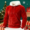 thumbnail image 2 of Christmas Sweaters Holiday Winter Lined Color Hooded Sweatshirt Cozy Pullover Casual Warm Soft Comfortable Long Sleeve Top Christmas Sweaters, 2 of 3