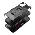 thumbnail image 4 of Compatible for TMobile Revvl 6 Pro 5G Case with Holster Belt Clip Hybrid Shockproof Protective Phone Cover with Kickstand - Black, 4 of 5
