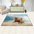 thumbnail image 3 of SKYSONIC Lightweight Soft Area Rugs Horses Under Beautiful Sky Floor Mat for Kids Playing Room Hardwood Floor Living Room Nursery Rugs, 60x39 in, 3 of 6