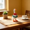 thumbnail image 5 of ZhangC 7 Inch Mini Desk Goose Outfits, 4Pcs Summer Dress with Bag and Hat, Magnetic Desktop Goose Key Holder Birthday Party Dress for Mini Porch Goose Decorative, 5 of 6