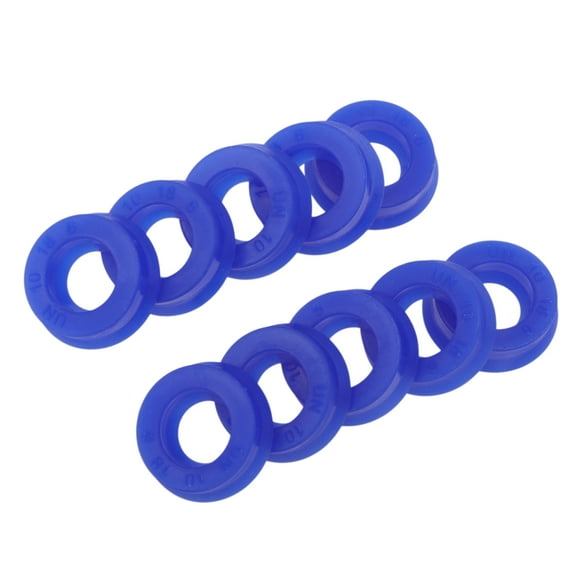 Anillo de Sello Universal de Aceite Labio UN 10x18x6mm Alta Presión TPU Azul 10 Pcs