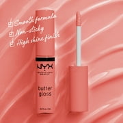NYX Professional Makeup Butter Gloss, Non-Sticky Lip Gloss, Creme Brulee, 0.27 Oz