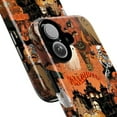 thumbnail image 2 of Haunted Halloween Phone Case, Vintage Ghosts and Pumpkin Skeleton Collage, Spooky Aesthetic iPhone Cover for iPhone 16 15 14 13 12 11 Pro Plus Max Mini, 2 of 6