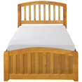thumbnail image 4 of Atlantic Furniture Lit Simple de Rangement en Latte Caramel, 4 of 10