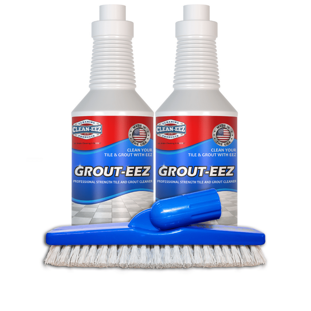 Grouteez 2 Bottle Kit With FREE Stand Up Grout Brush 32oz Walmart