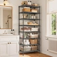 thumbnail image 6 of 8 Tier Metal Shelving Storage Shelves Load 1200LBS,Adjustable Wire Shelving Units and Storage,Storage Rack Pantry Shelves for Kitchen Bathroom,72''H X 13.8''D X 23.6''W,Black, 6 of 9