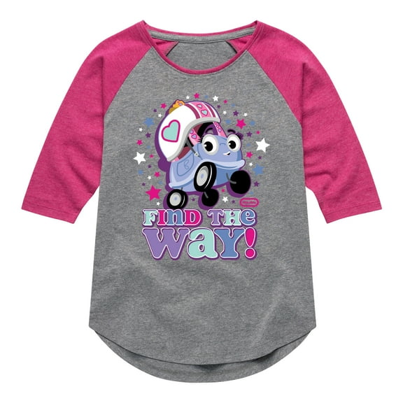Little Tikes - Find the Way - Toddler & Youth Girls Raglan Graphic T-Shirt