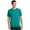 Bright Aqua, variant on Port & Company Men's Core Cotton Tee. PC54