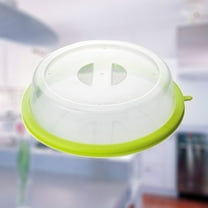 Microwave Oil Proof Cover Stove Lid Kitchen Canning Plate Splatter Food Dome Reheat Oven Counter Green Reusable