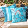 thumbnail image 4 of Paquete de 4 Fundas de Almohada Impermeables para Exteriores, 18x18, Fundas de Almohada Cuadradas Decorativas con Diseño Moderno para Exteriores, 4 of 5