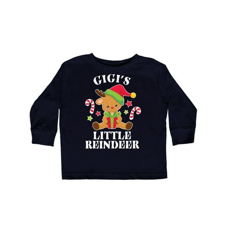 

Inktastic Christmas Gigi s Little Reindeer with Candy Canes Gift Toddler Boy or Toddler Girl Long Sleeve T-Shirt