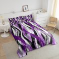 thumbnail image 4 of Erosebridal Geometric Stripe Bedding Twin Comforter Set,Abstract Artwork Down Comforter,Geometry Lines Decor,Reversible,Lightweight,2-Piece, 4 of 7