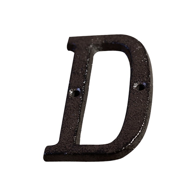 Aleación de Hierro Forjado Diy Casa Letra Y Número Conjunto, 26 Letras Inglesas con Tornillos para la Decoración de la Tienda de Jardín Al Aire Libre, Estilo Industrial Retro Números de la Casa Person