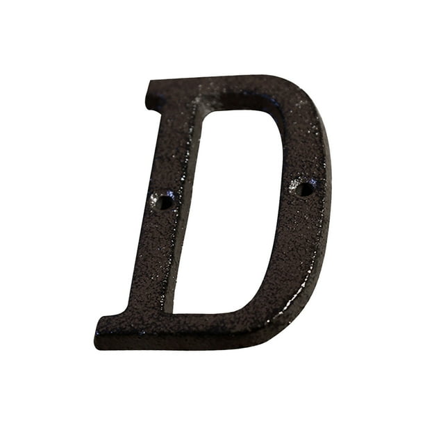 Aleación de Hierro Forjado Diy Casa Letra Y Número Conjunto, 26 Letras Inglesas con Tornillos para la Decoración de la Tienda de Jardín Al Aire Libre, Estilo Industrial Retro Números de la Casa Person