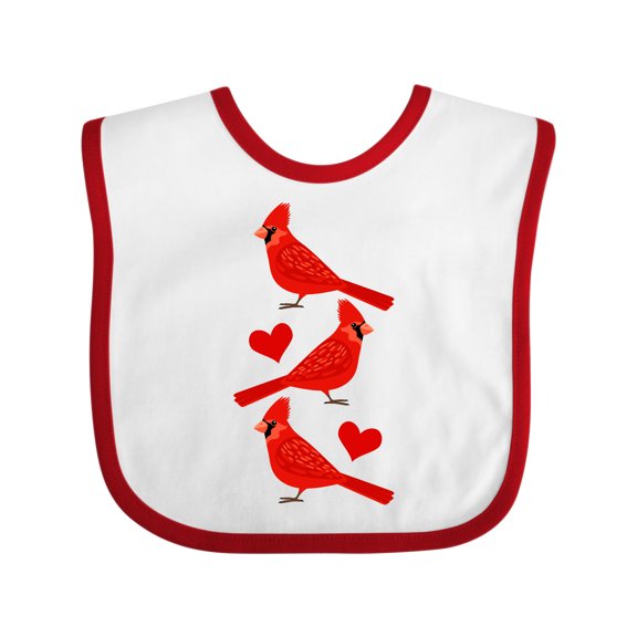 Inktastic Cardinal Cute Bird Watching Boys or Girls Baby Bib