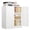 White, variant on 180cm Metal Storage Cabinet with Locking Doors, 71 inch Tall 2 Door File Cabinet with Adjustable Shelves for Garage, Home, Office, Black