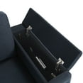 thumbnail image 5 of Studio Living Rivers Modern Sofa with Storage and Power, Navy Woven Fabric, 5 of 6