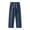Blue, variant on Men's Denim Jeans Drawstring Elastic Waist Pockets Loose Fit Casual Daily Work Long Trousers