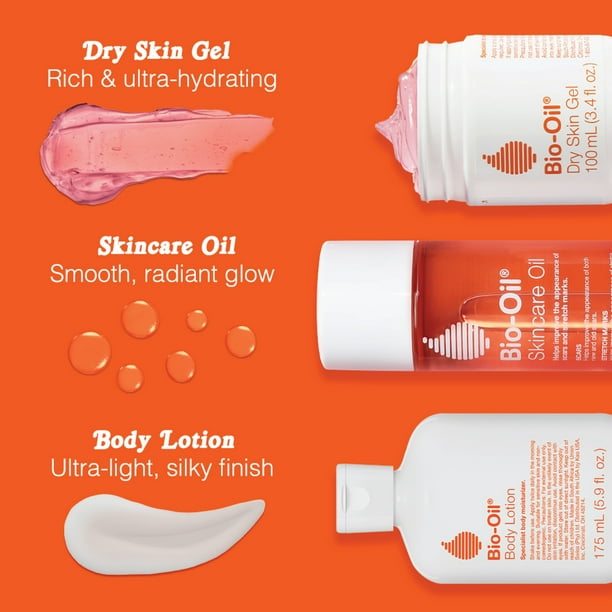 Bio Oil Dry Skincare Gel with Soothing Emollients Vitamin B3 Non Comedogenic 3.4 oz Walmart Business Supplies