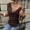 Coffee, variant on Women's Draped Cowl Neck Ruched Sleeveless Tank Top Going Out Tops Elegant Brunch Outfit Summer Beach Vacation Going Out Womens Tops Beige L