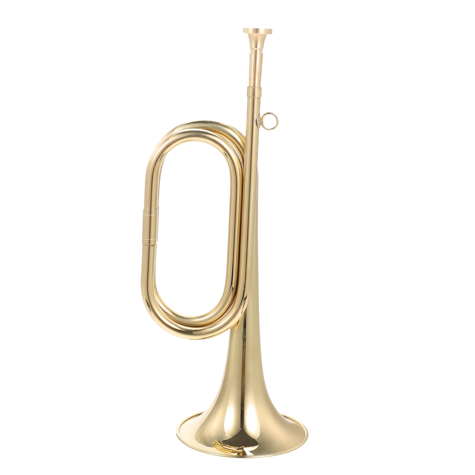 BESTOYARD Beginner Copper Trumpet Bugle Golden Brass Instrument for Musical Performance