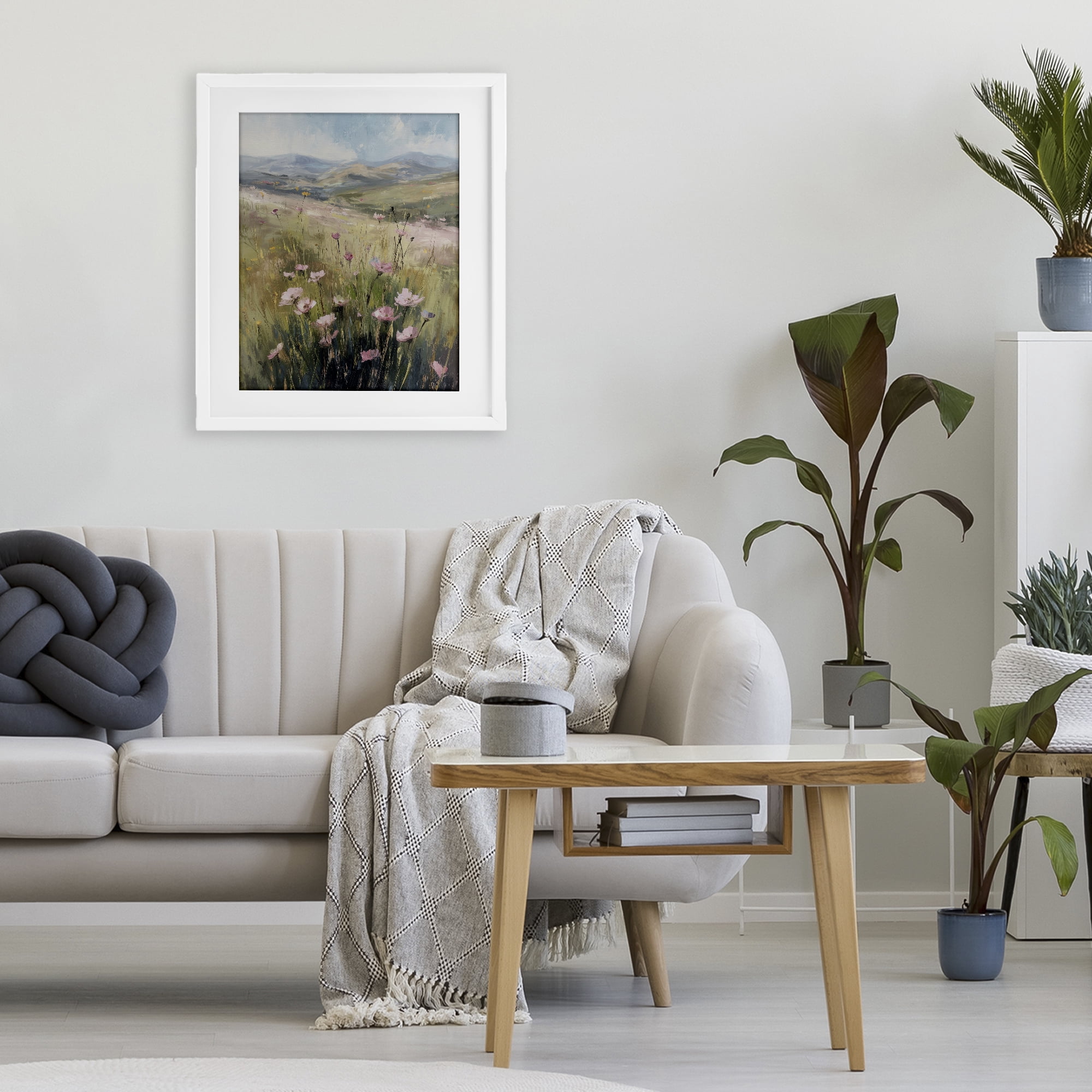 Stupell Industries Wild Shrubs in Pasture White Framed Print Under Glass, design by Svetlana Aleynikova