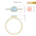 thumbnail image 5 of Angara Natural 0.6 Ct. Aquamarine with Diamond Solitaire Ring in 14K Yellow Gold for Women (Ring Size: 3), 5 of 10