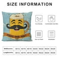 thumbnail image 5 of RUIYC Throw Pillow Cushion Cover, Wiesn Writing with Pattern and Beer , Decorative Square Accent Pillow Case,Pale Blue and, 5 of 5