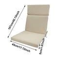thumbnail image 3 of High Back Outdoor Dining Chair Cushion Set of 1, Fade Resistant Polyester Fabric Patio Chair Pad, 42 x 17 x 1.9 Inch Outdoor Cushion for Dining Chair, Waterproof Seat Cushion for Patio Furniture, 3 of 5