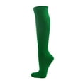 thumbnail image 3 of Couver Unisex Solid Youth / Kids Knee High Sports Athletic Baseball Softball Socks, Green, Large, 1 Pair, 3 of 7