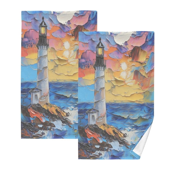BZSMCE Face Towel Hand Towel Bath Towel Cotton Bath Towel Sets Hand Bath Towels Fashion Guiding Light Pattern