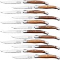thumbnail image 1 of Cuchillos con Mango Ergonómico LaguioleWoodLight 12pzas 23 cm Madera Café Claro Acero Inoxidable Cuchillo para carne., 1 of 4