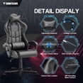 thumbnail image 2 of Soontrans Gaming Chair with Massage, High Back Computer Gamer Chair for Adults and s, Ergonomic Game Chair with Adjustable Headrest and Lumbar Support (Black), 2 of 6