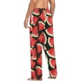 thumbnail image 5 of HPINK-T Red Watermelon Men's Pajama Pants Soft Comfy Sleep Lounge Pants Pjs Bottoms with Pockets, 5 of 7