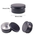 thumbnail image 5 of 10 Paquetes de Tarros VacíOs de 80 Ml, Latas de Aluminio Redondas Negras con Tapa de Rosca, Latas de Acero MetáLico, Caja de Latas de BáLsamo Labial, Envases CosméTicos, 5 of 5