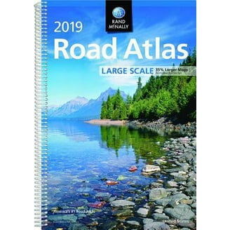 Road Atlas 2025年版 Large Scale Rand McNally Large Scale 2025 Road Atlas, 10.79