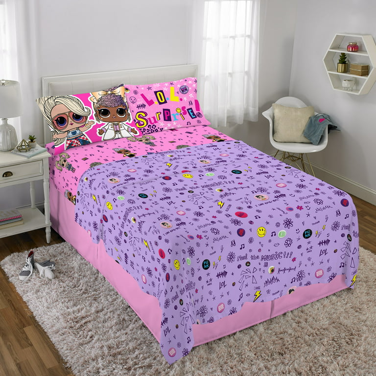 PAW Patrol Kids Pink Twin Bed-in-a-Bag Set With Bonus Tote, Pink,  Nickelodeon, Paw Patrol Bed Set Girl