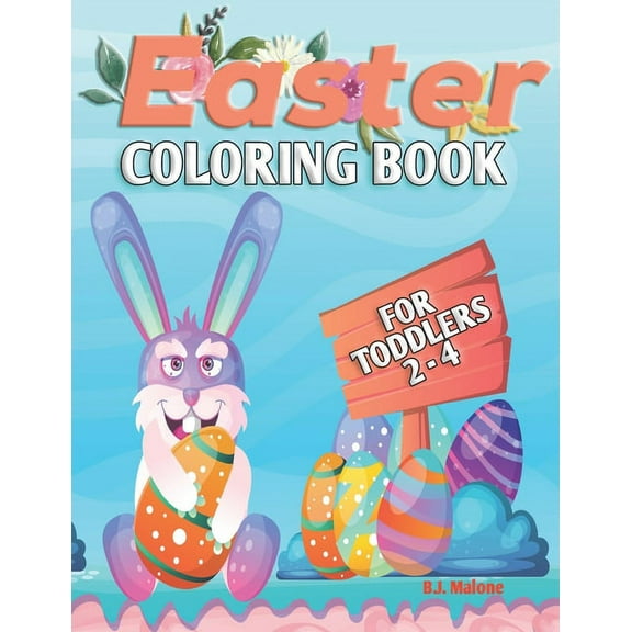 Easter Coloring Book: For Toddlers 2-4 (Paperback)