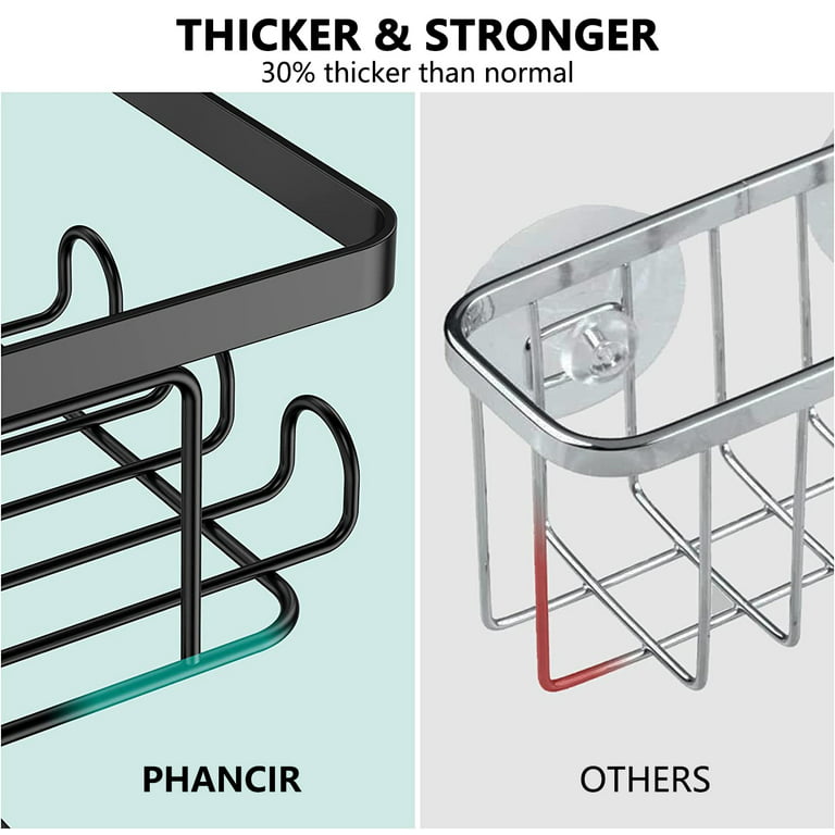 PHANCIR 3 PCS Corner Shower Caddy Shower Organizer, 2 Tier Self