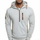 thumbnail image 1 of Dolkfu sudaderas activas para hombres, sudadera de media cremallera sólida con bolsillo con cremallera, ropa deportiva para hombres L, 1 of 3
